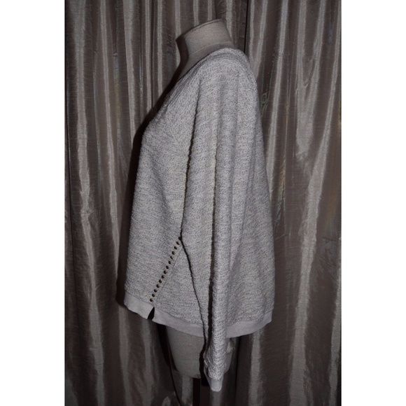 LUCKY LOTUS Studded Metallic Pullover Top - Picture 6 of 8